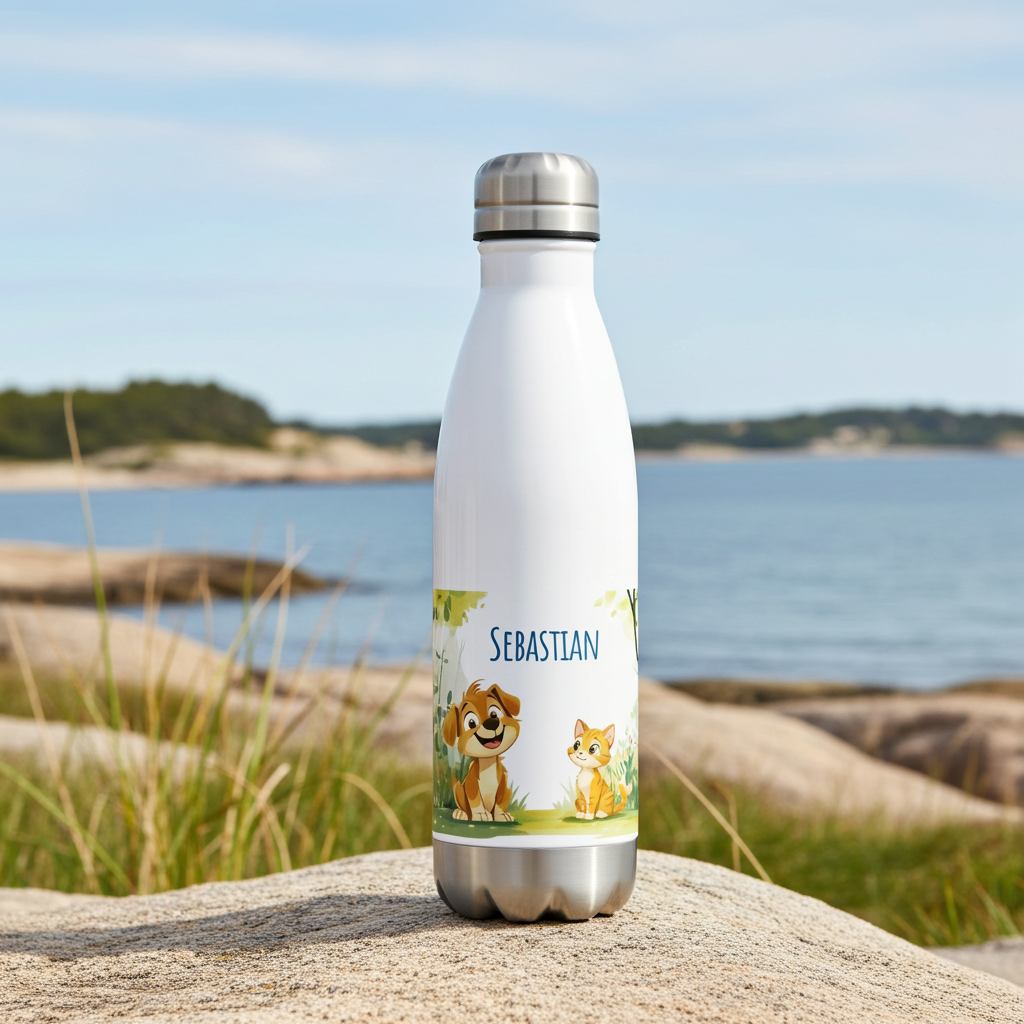 To små venner Navneflaske