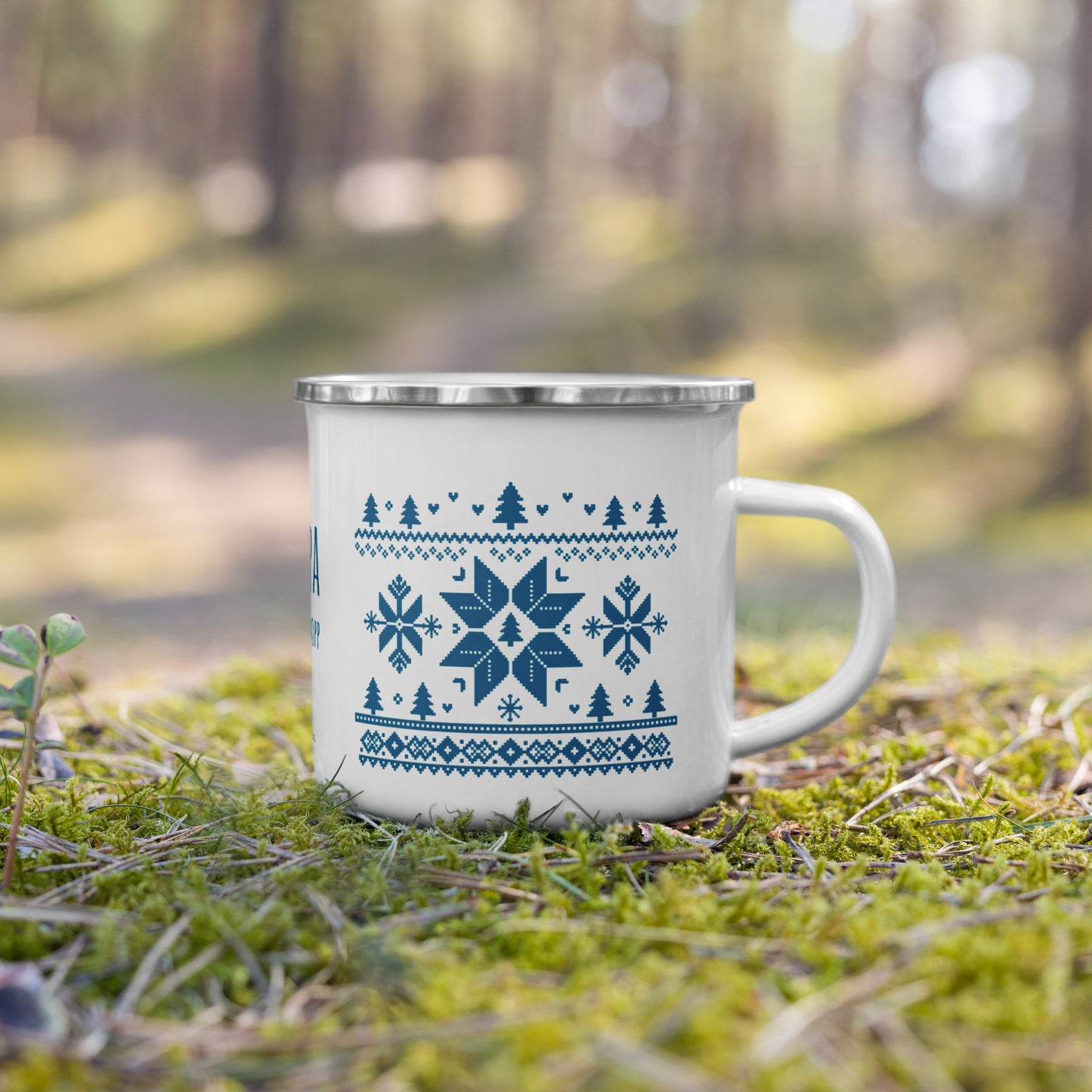 Navnekopp - Fjellro - Nordlysblå